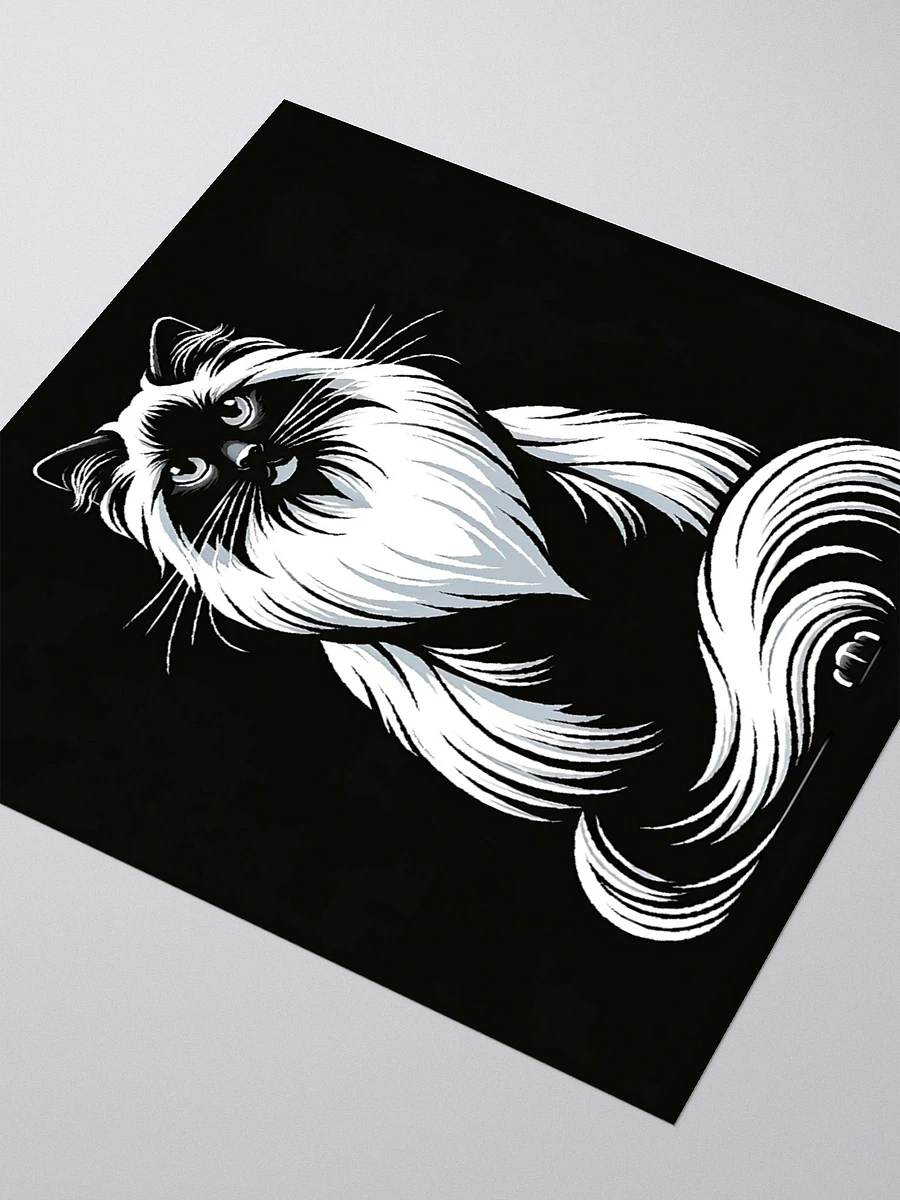 Kiss Cut Stickers: Birman Monochrome product image (3)