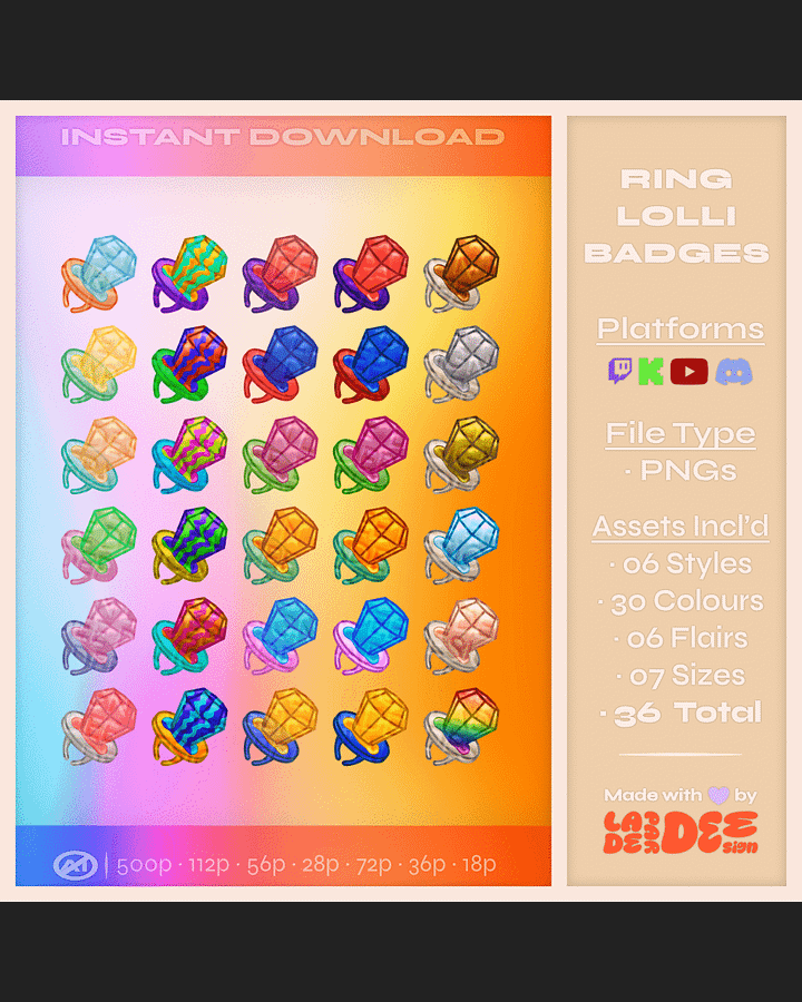 Ring Lolli Badges product image (1)