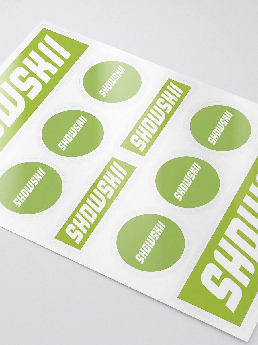 KISS CUT STICKERS / GREEN product image (3)