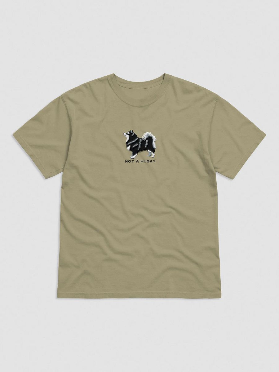 Not a Husky T-Shirt(Embroidered) of a Finnish Lapphund(Black & White) product image (9)