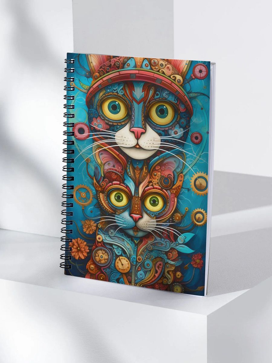 Whimsical Cat Dreams Spiral Notebook product image (4)