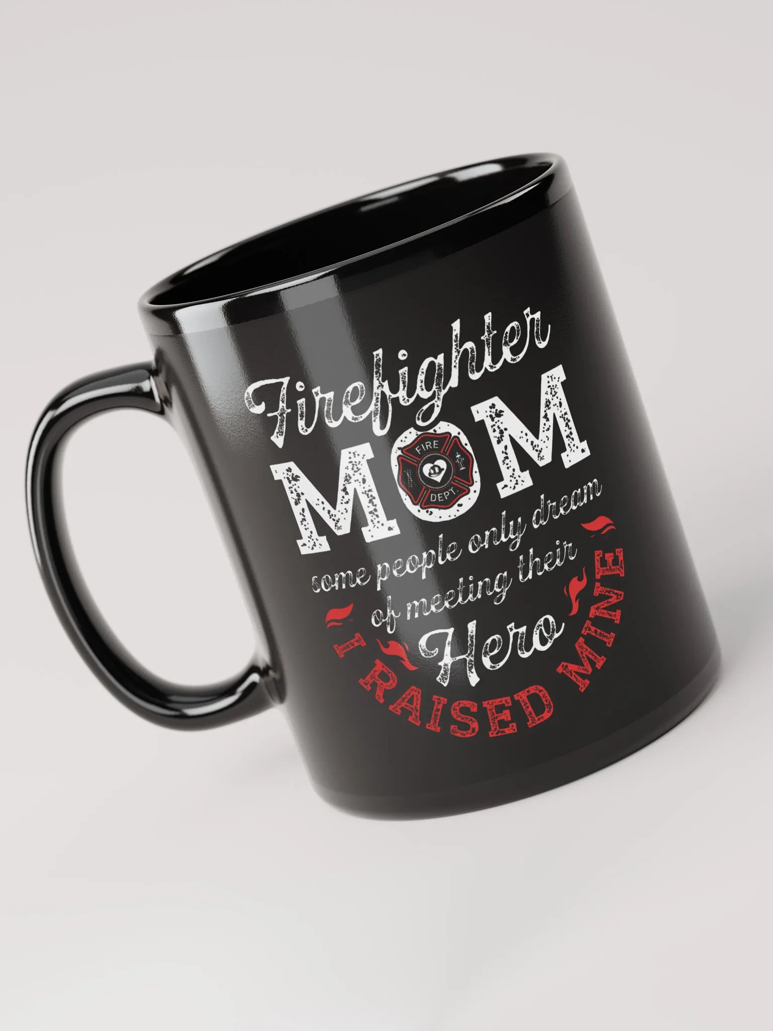 Firefighter Mom - Black Mug product image (1)