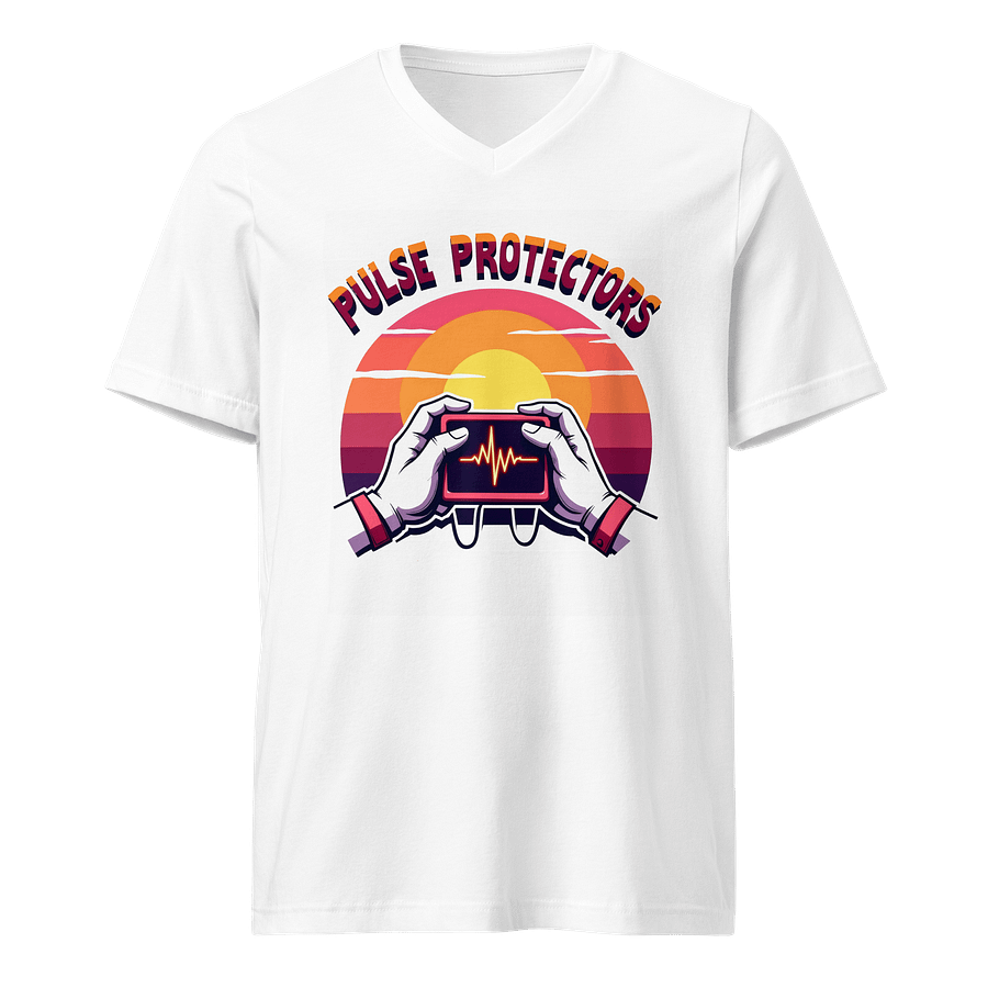 Heartbeat Sunset V-Neck Tee product image (5)