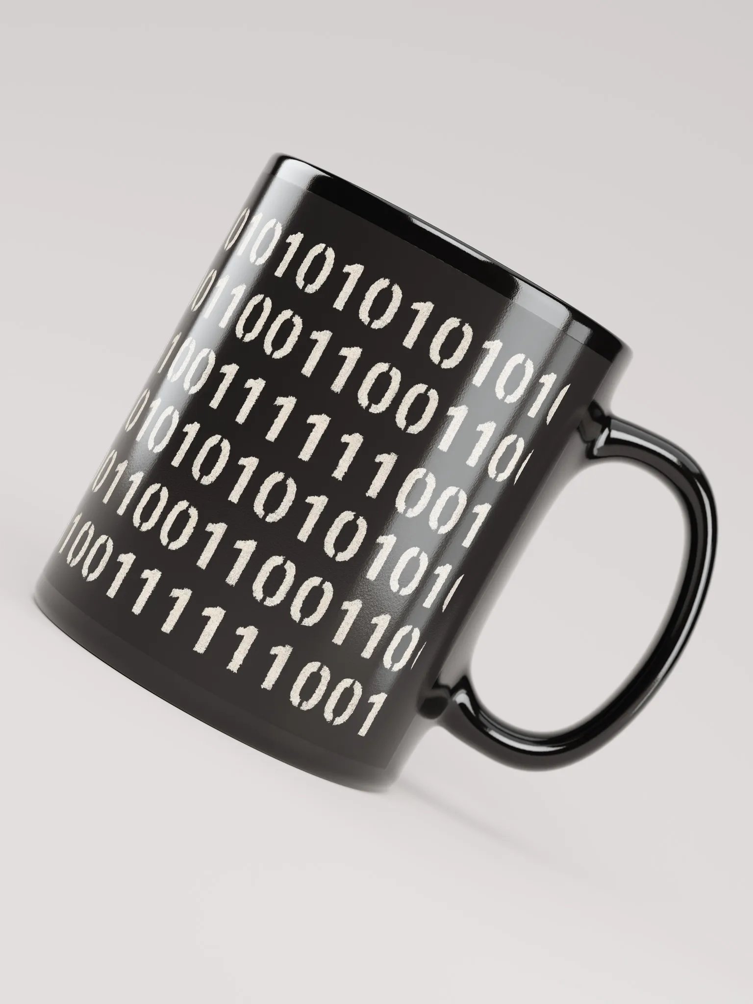 Black Binary Code Data Mug product image (4)