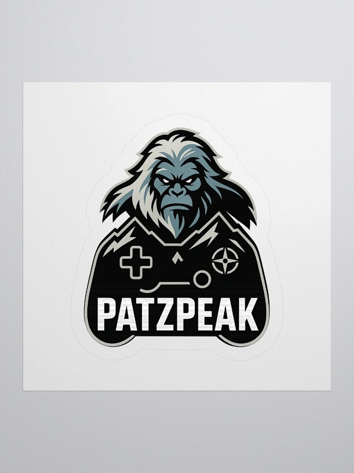PatzPeak Gaming Gorilla Kiss Cut Stickers product image (2)