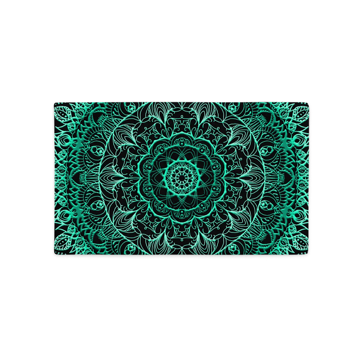 Teal Mandala Harmony Pillow Case product image (5)