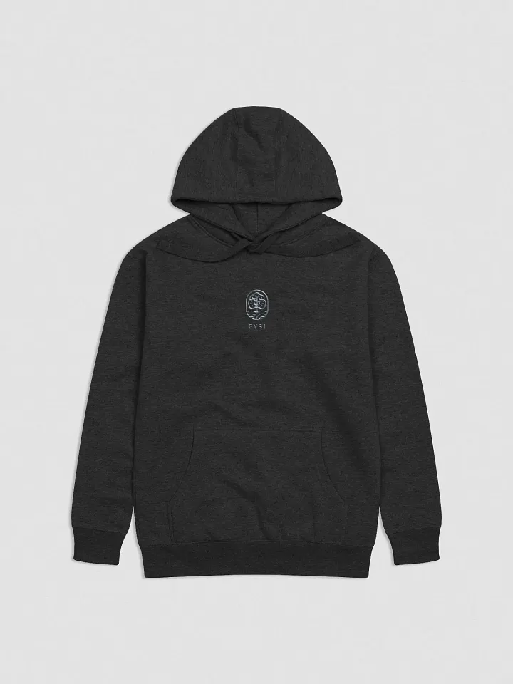 Organic Cotton Fleece hoodie with embroidery tree logo product image (1)