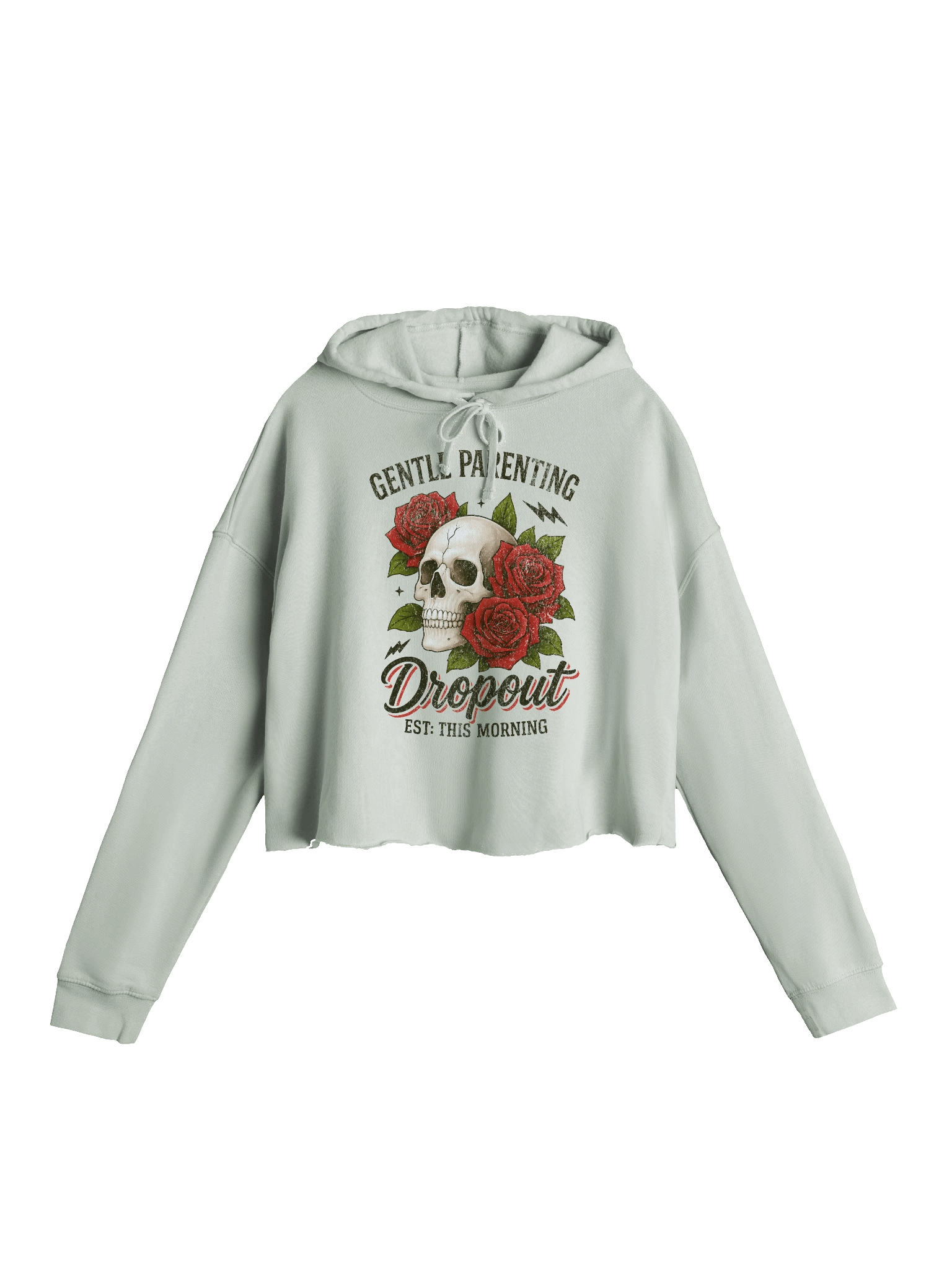 'Gentle Parenting Dropout' Cropped Hoodie product image (1)