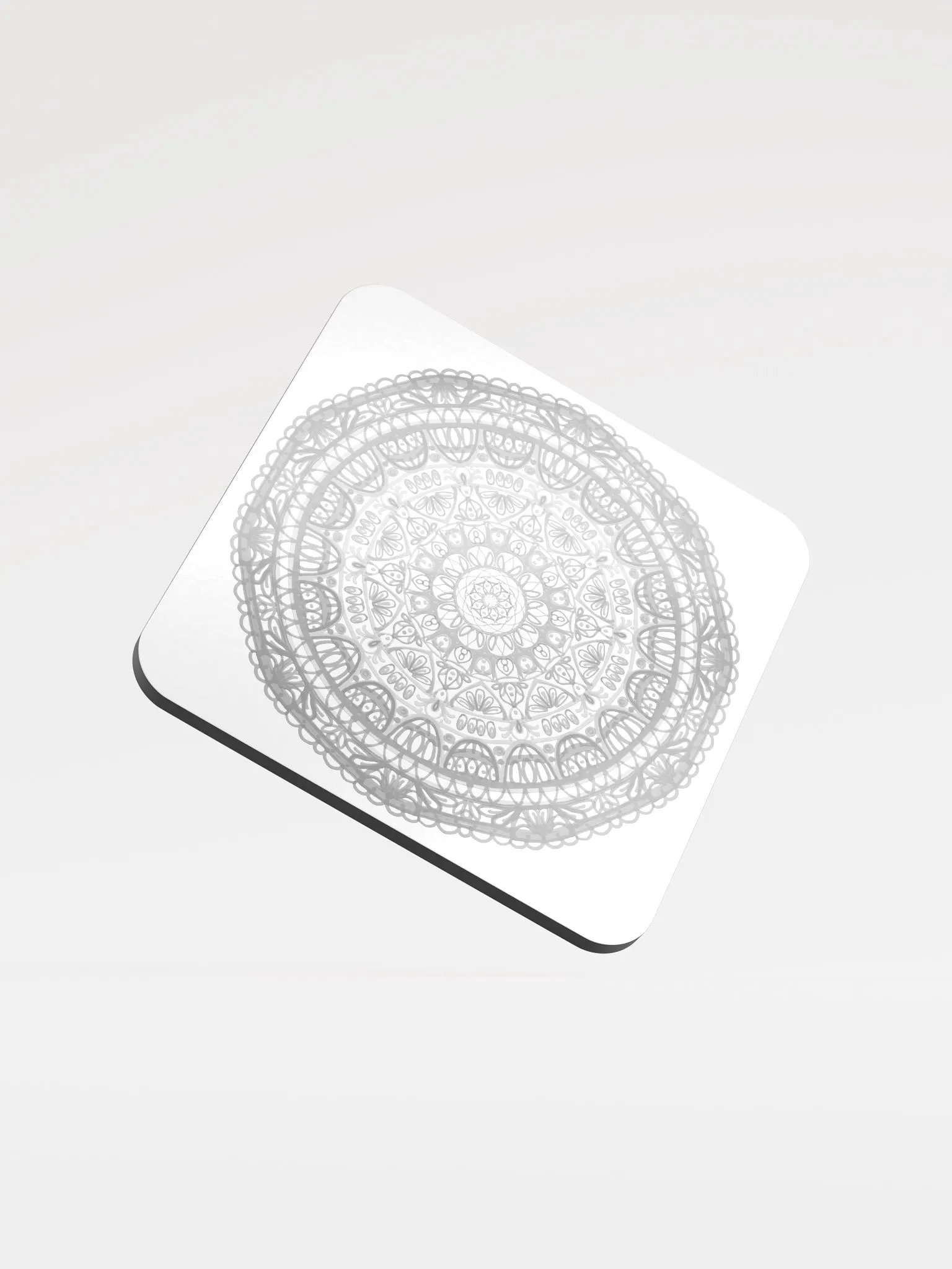 Mandala Dreams Glossed Cork Coaster product image (1)