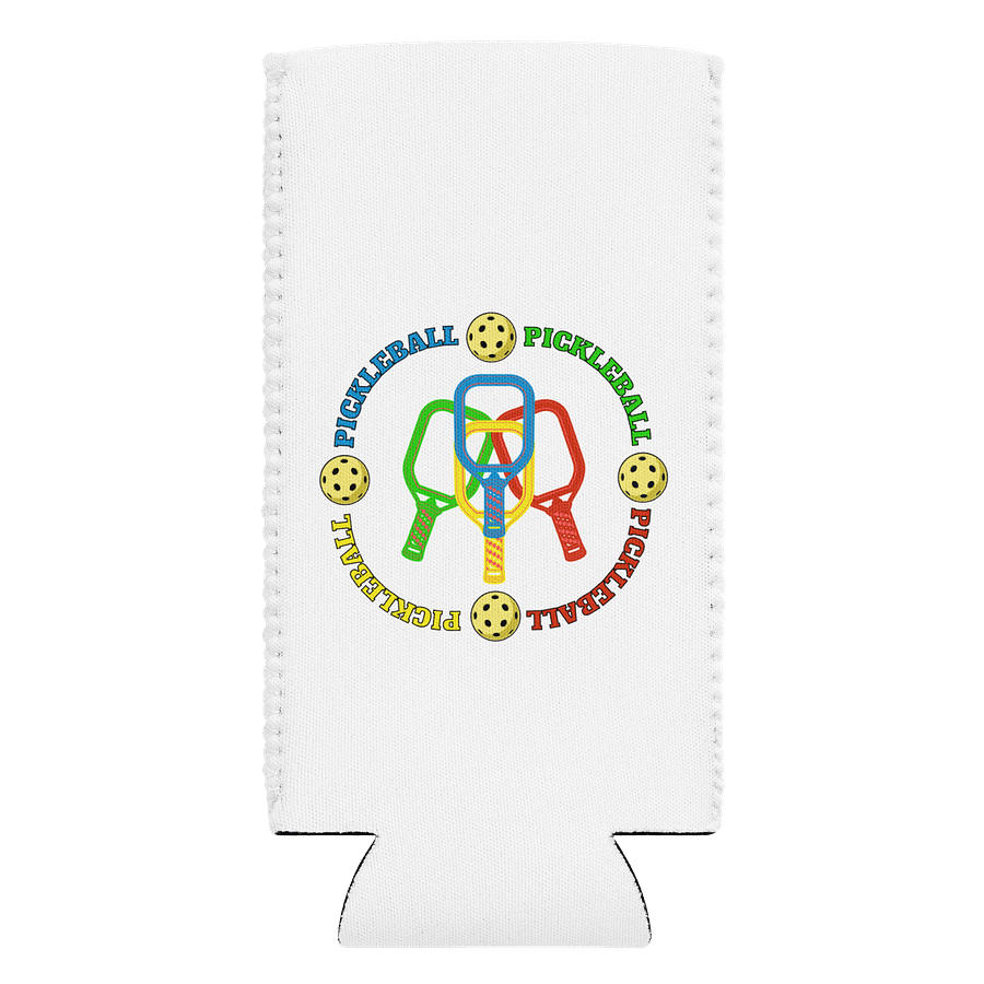 Pickleball Four Circle Colors Paradise Can Cooler product image (1)