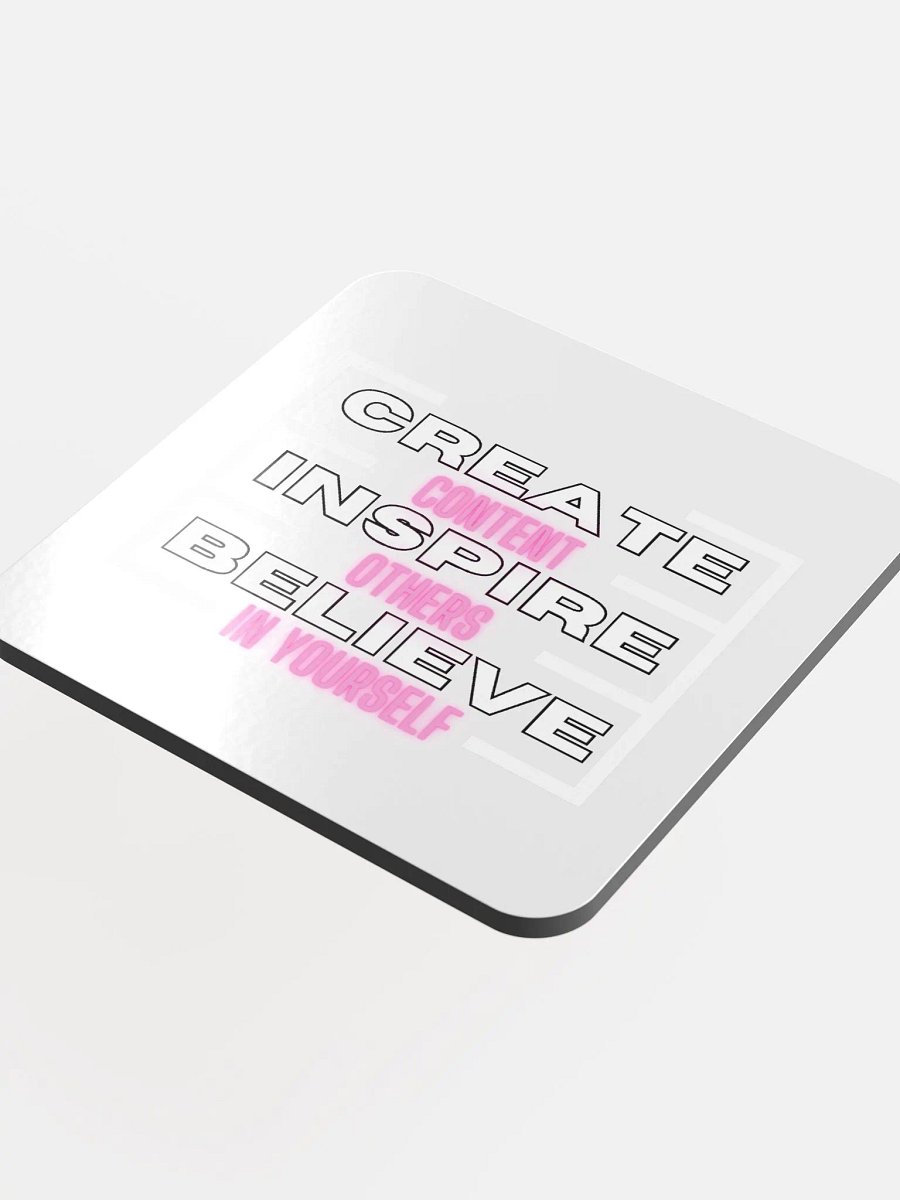 Create Inspire & Believe Cork Coaster product image (4)