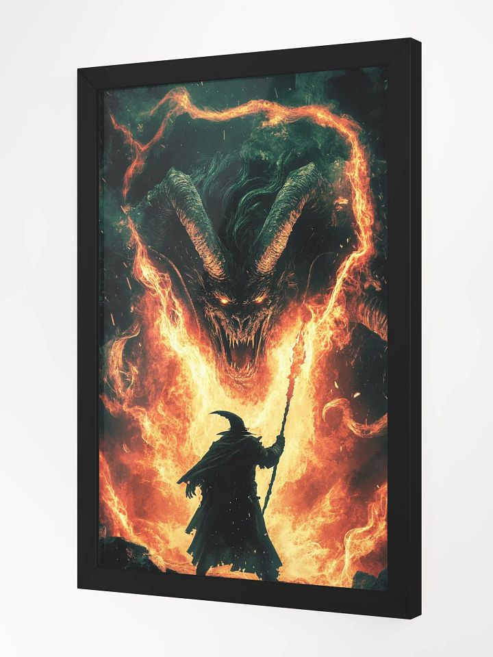 Battle of Fire and Magic - Framed High-Quality Matte Poster product image (9)