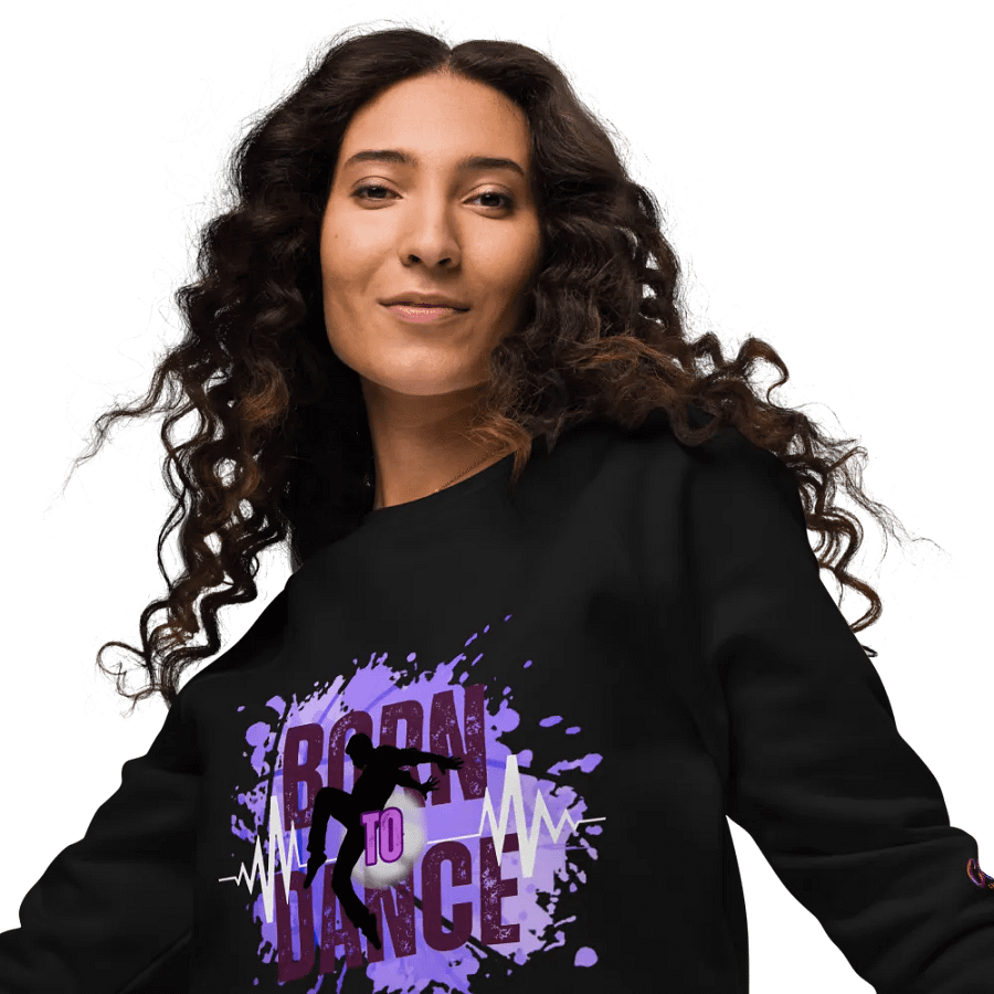 Energize Born to Dance His Silhouette Organic Sweatshirt product image (11)