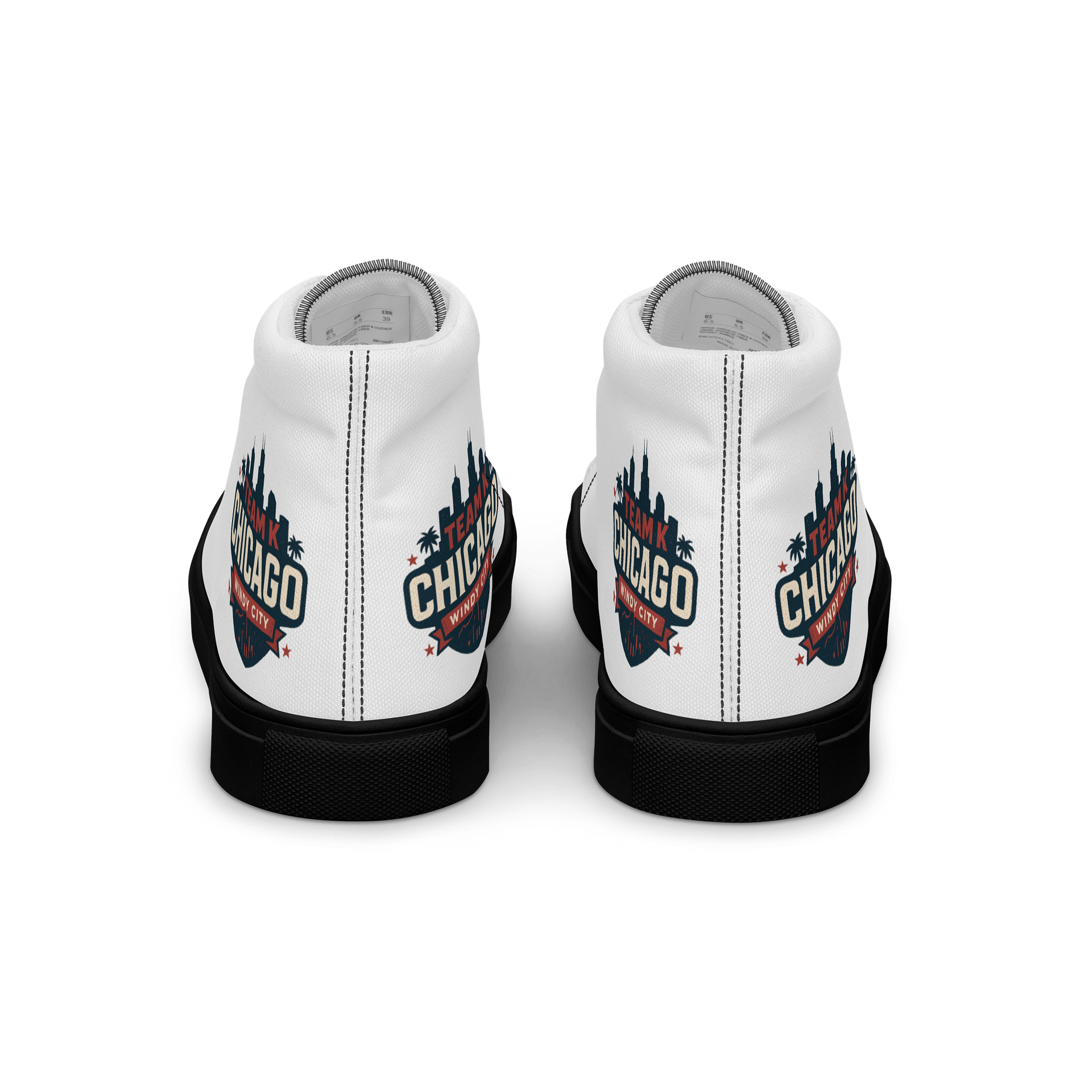 Team K Chicago Women's High Top Canvas Shoes product image (4)