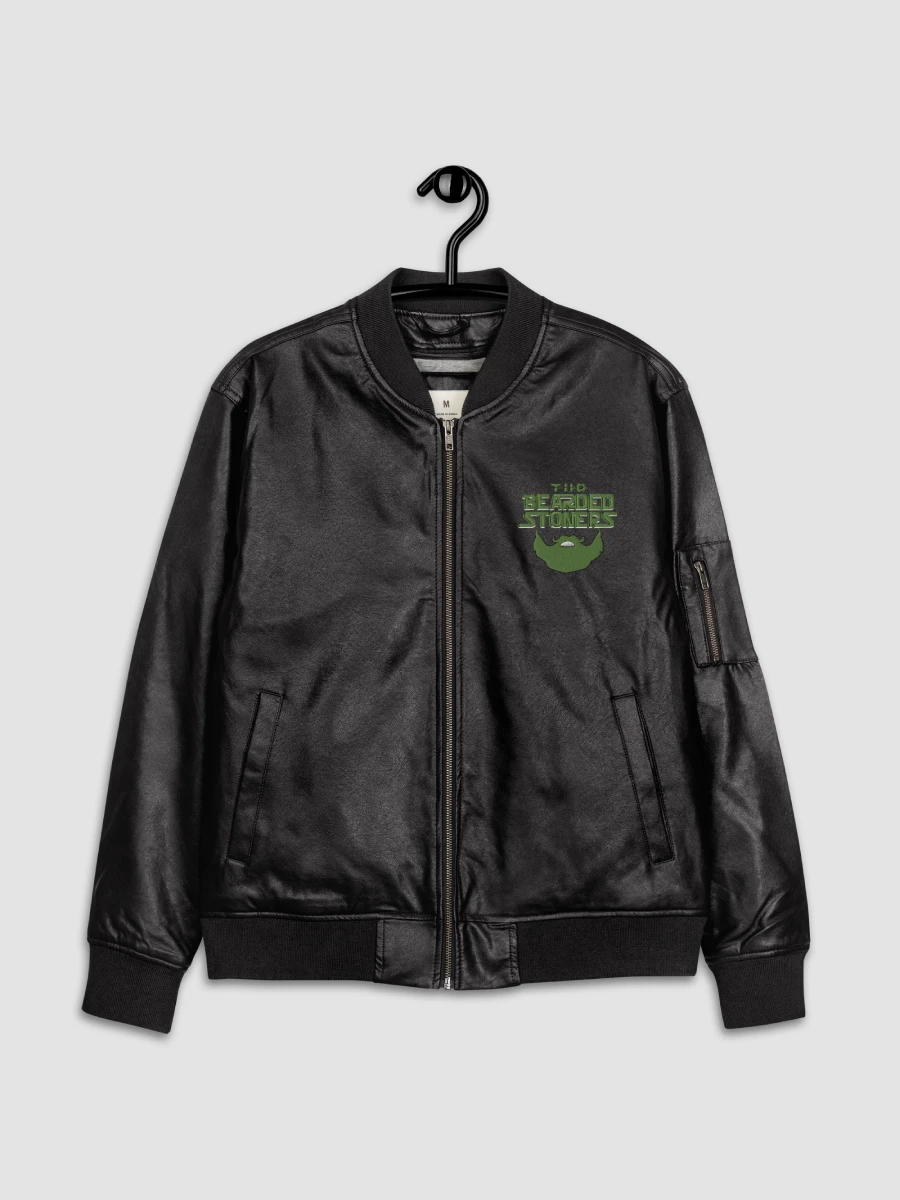 [Stoner] Faux Leather Bomber Jacket - Threadfast Apparel 395J -1 product image (5)