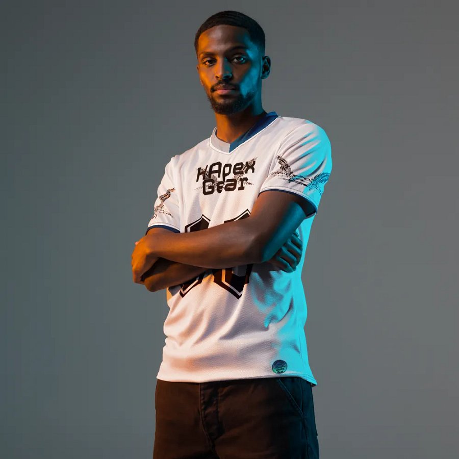 Cuban - White - Recycled Unisex Sports Jersey - Black HApex Gear Black Logo product image (11)