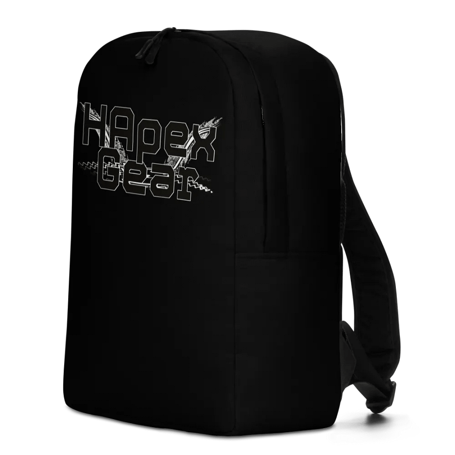 Minimalist Backpack - Black - Black HApex Gear White Logo product image (12)