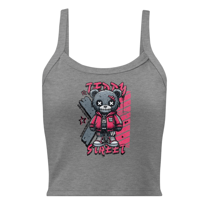 Haunted Teddy Bear | Bella+Canvas Micro-Rib Tank Top product image (2)