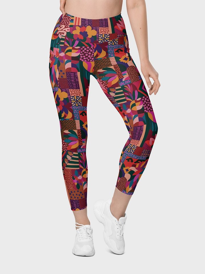 Leggings with Pockets "Abstract African Ethnic Pattern" Printed product image (2)