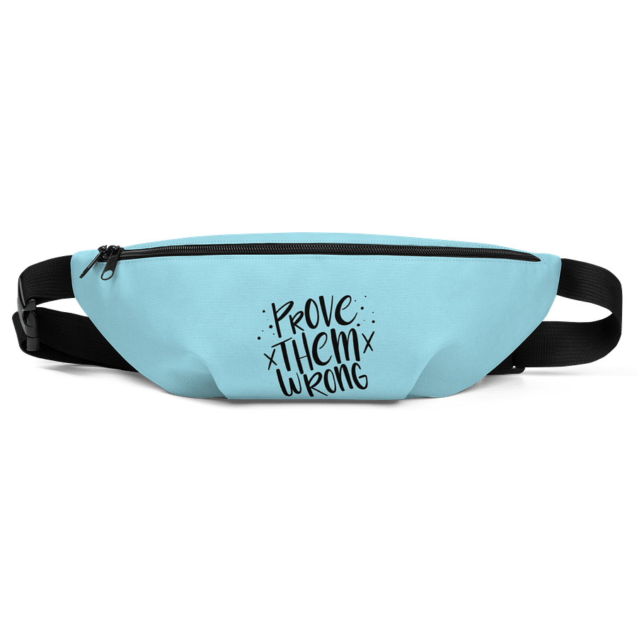 Prove Them Wrong Light Blue Fanny Pack (Waist Bag) product image (1)