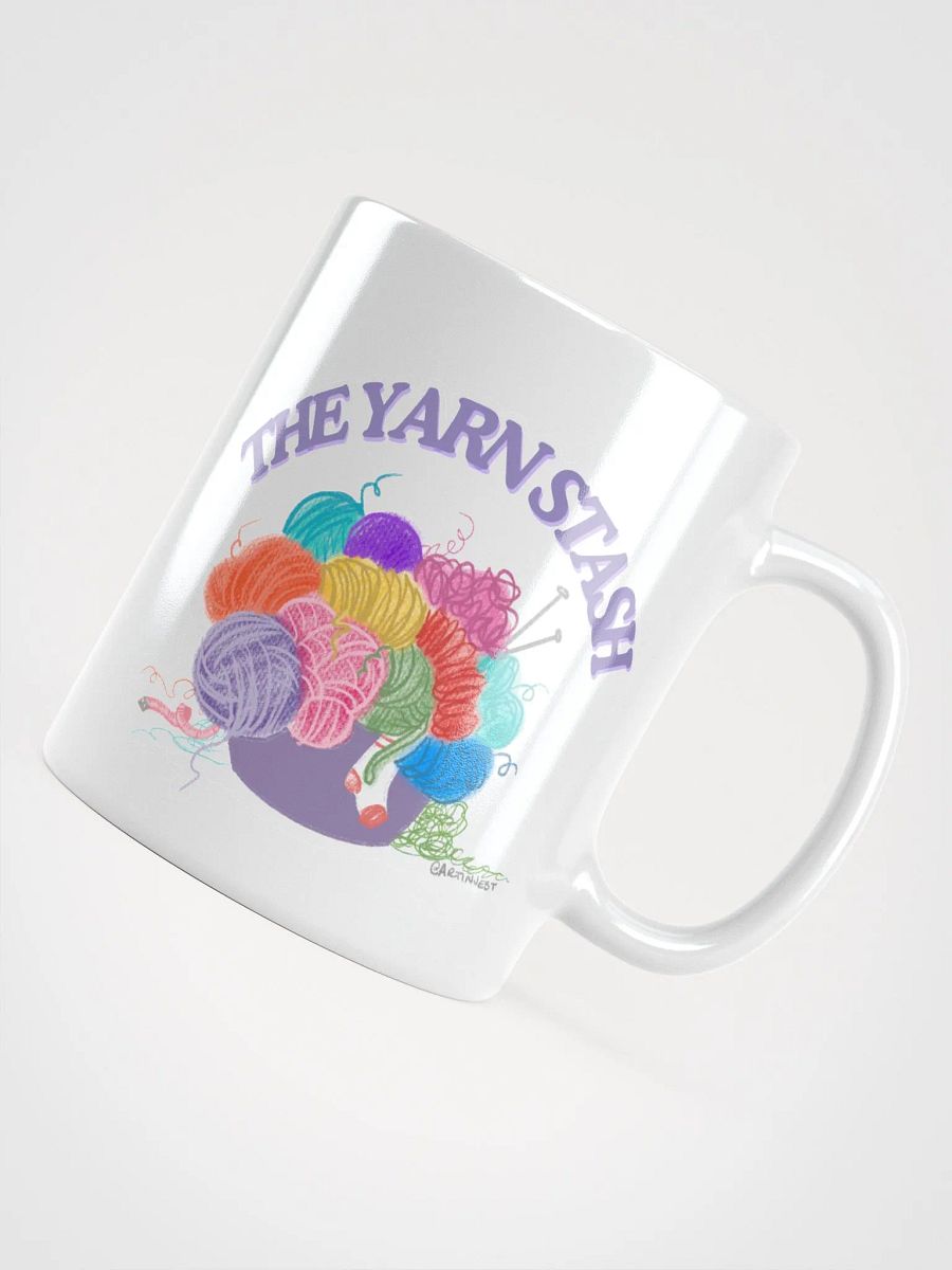 The Yarn Stash Glossy Mug product image (7)