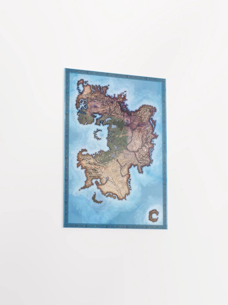 Blank Map Poster Print product image (3)