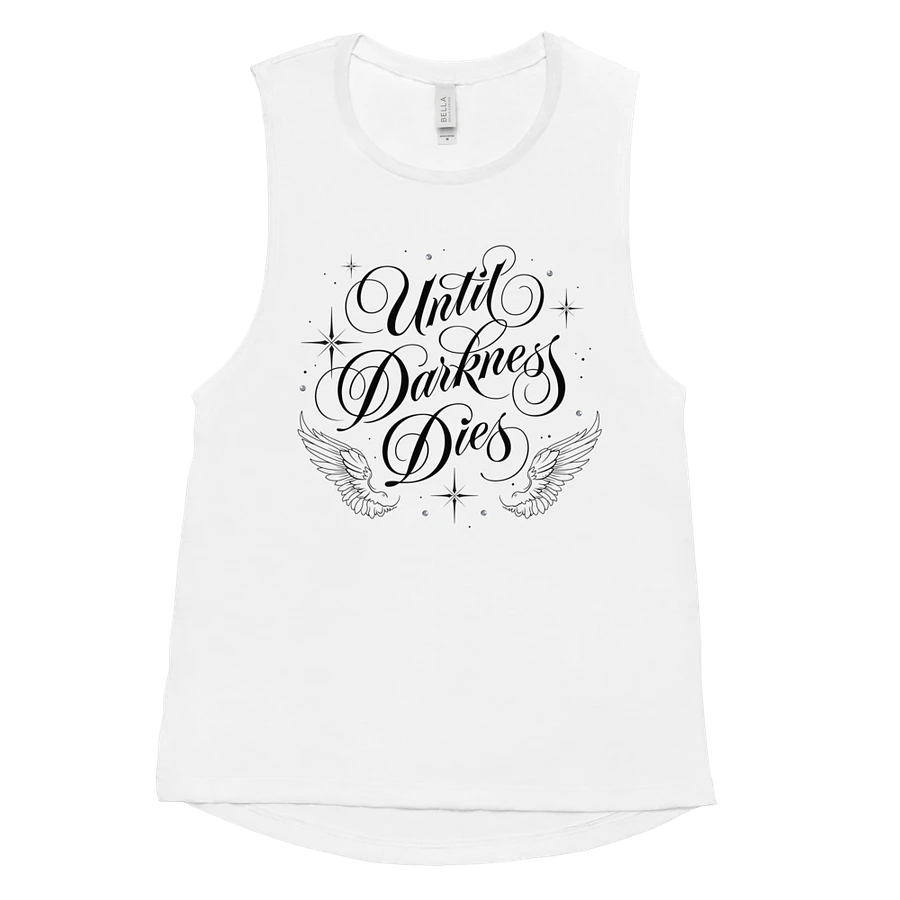 Until Darkness Dies (wings design) Bella+Canvas Women's Flowy Muscle Tank product image (47)