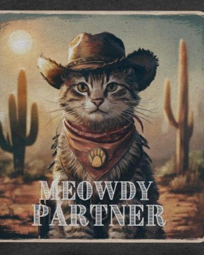 You better watch out because I’m the new sheriff in town! ‘Meowdy Partner’