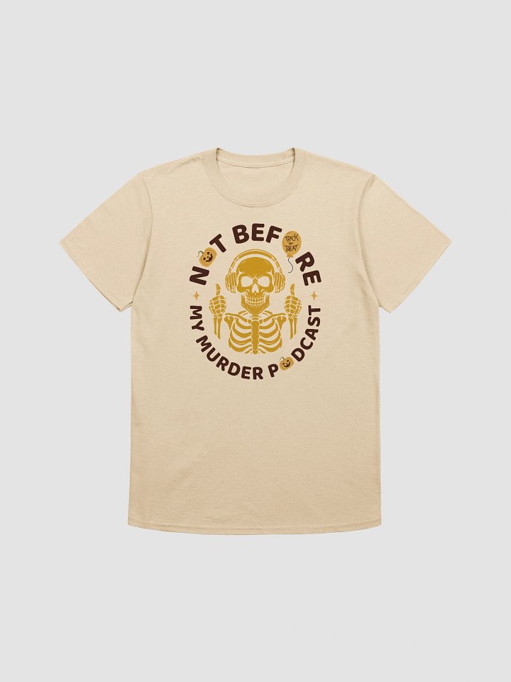 Murder Podcast Skeleton Halloween T-Shirt product image (2)
