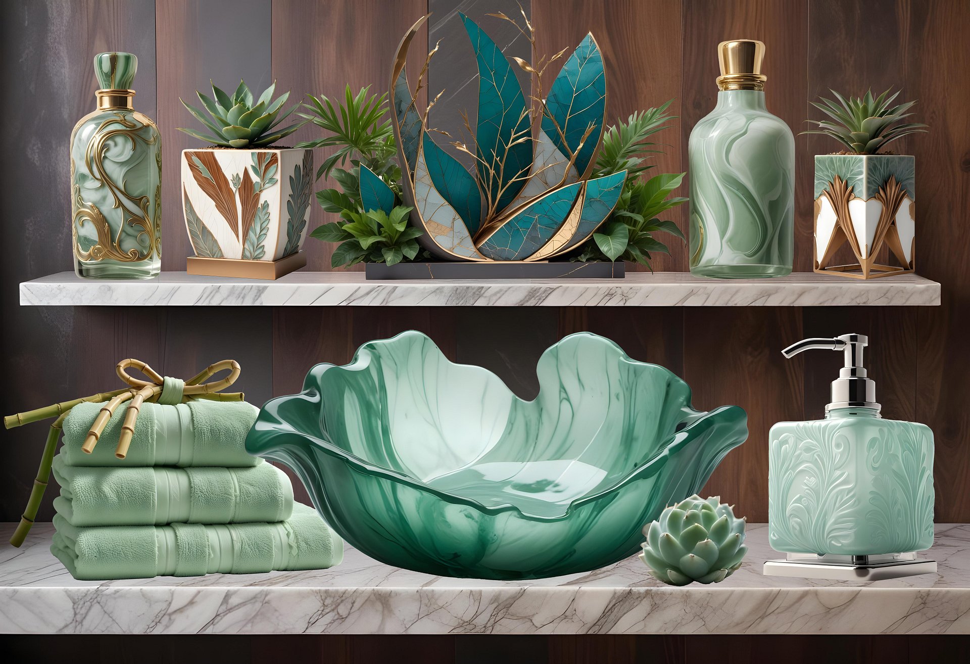Set 30 object scene creator spa art deco png product image (3)