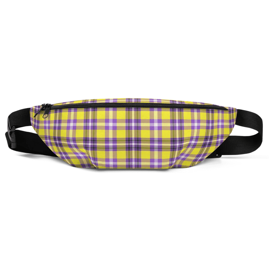 Yellow and Purple Plaid Fanny Pack product image (2)