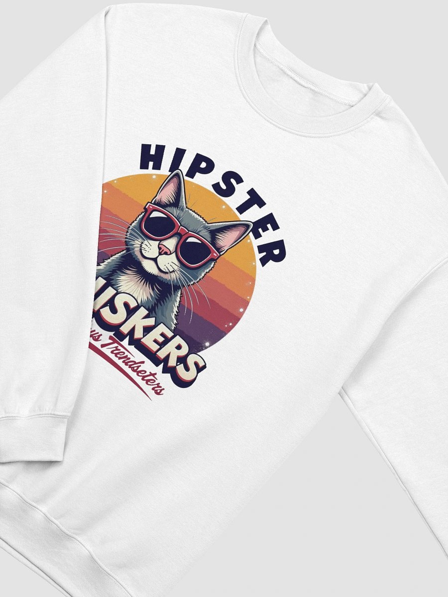 Hipster Whiskers Crewneck Sweatshirt product image (3)