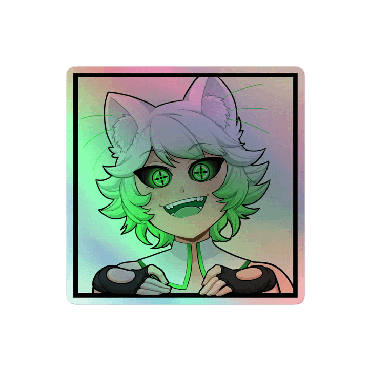 Happy Cat (Holographic Sticker) product image (2)