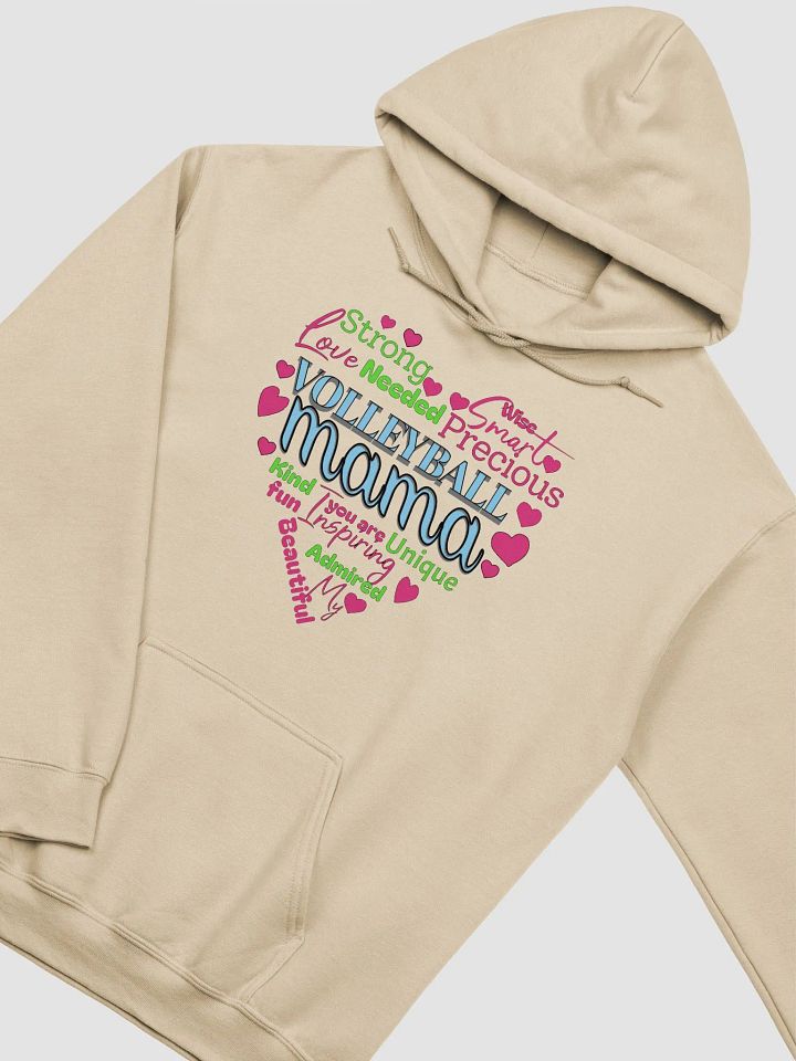 Heart Volleyball Mama Words Hoodie product image (20)