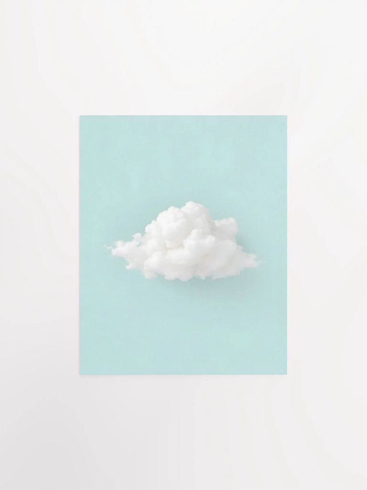 Fluffy Cloud on Turquoise Background product image (2)