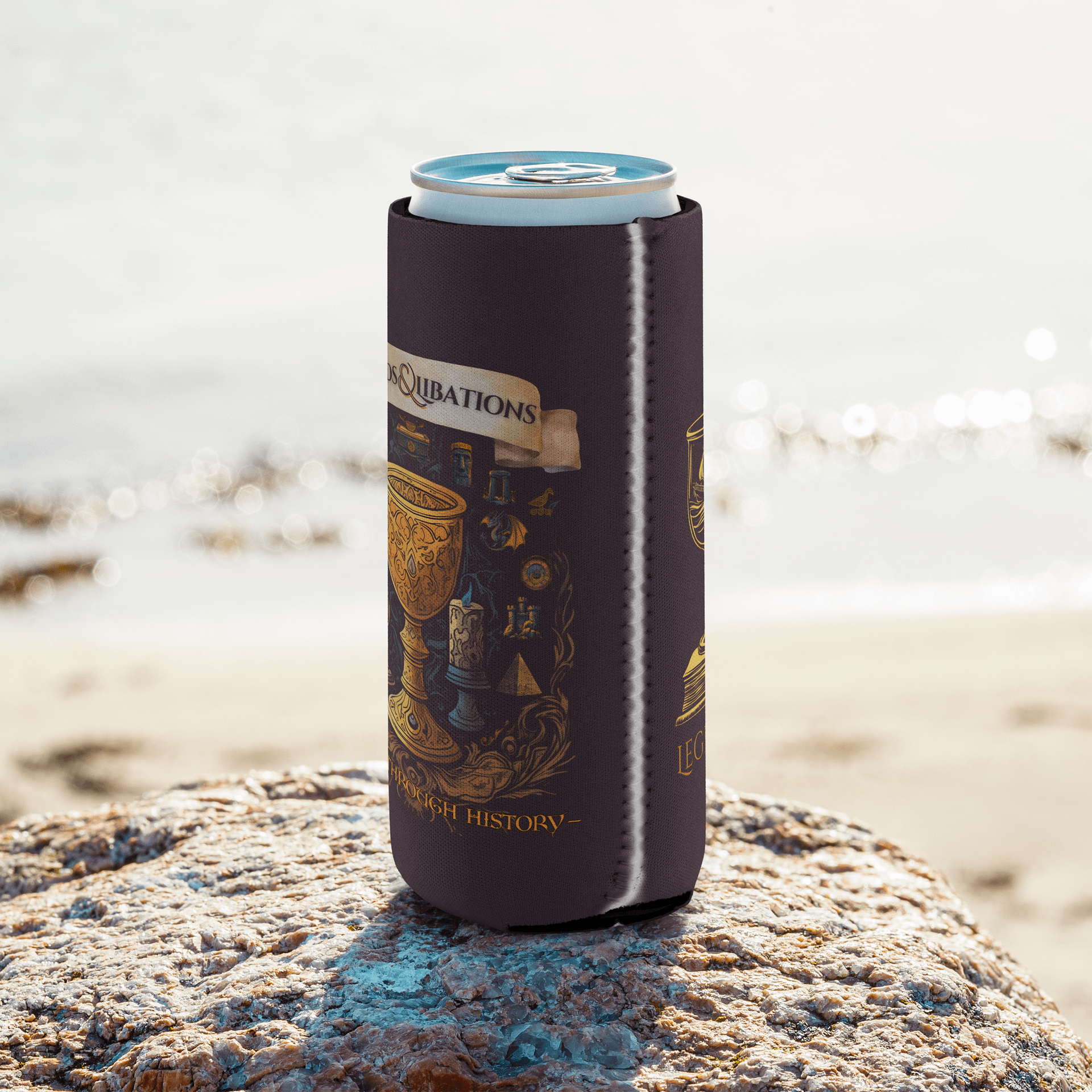Legends & Libations Dual Logo Slim Sized Coozie product image (8)