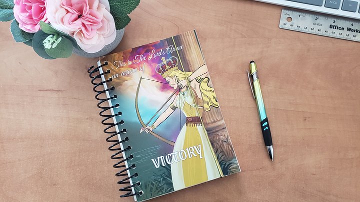 This is The Lord's Arrow of Victory Line Coiled Notebook product image (2)