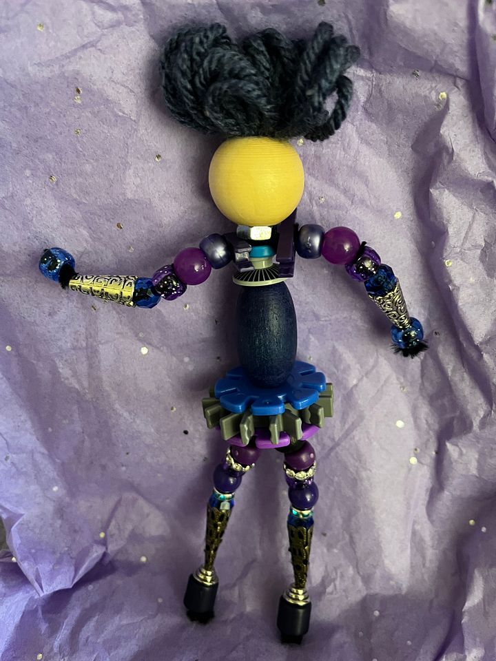 Purple n Blue Steampunk Girl product image (2)