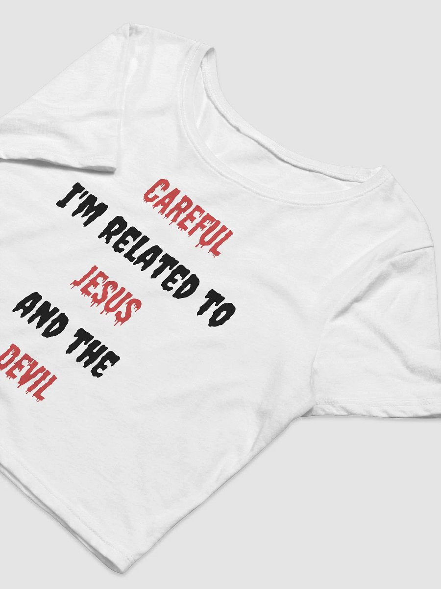 Related to Jesus and the Devil Women's Crop Tee product image (9)