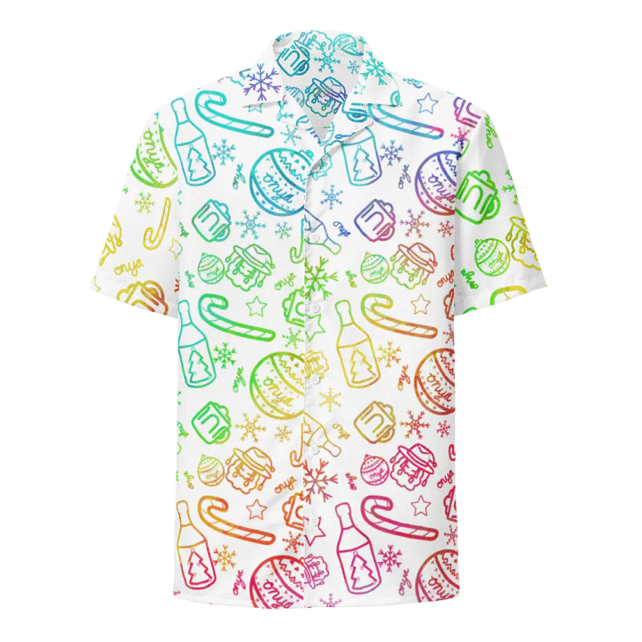 Limited Edition Christmas Rainbow Button Up Shirt product image (1)