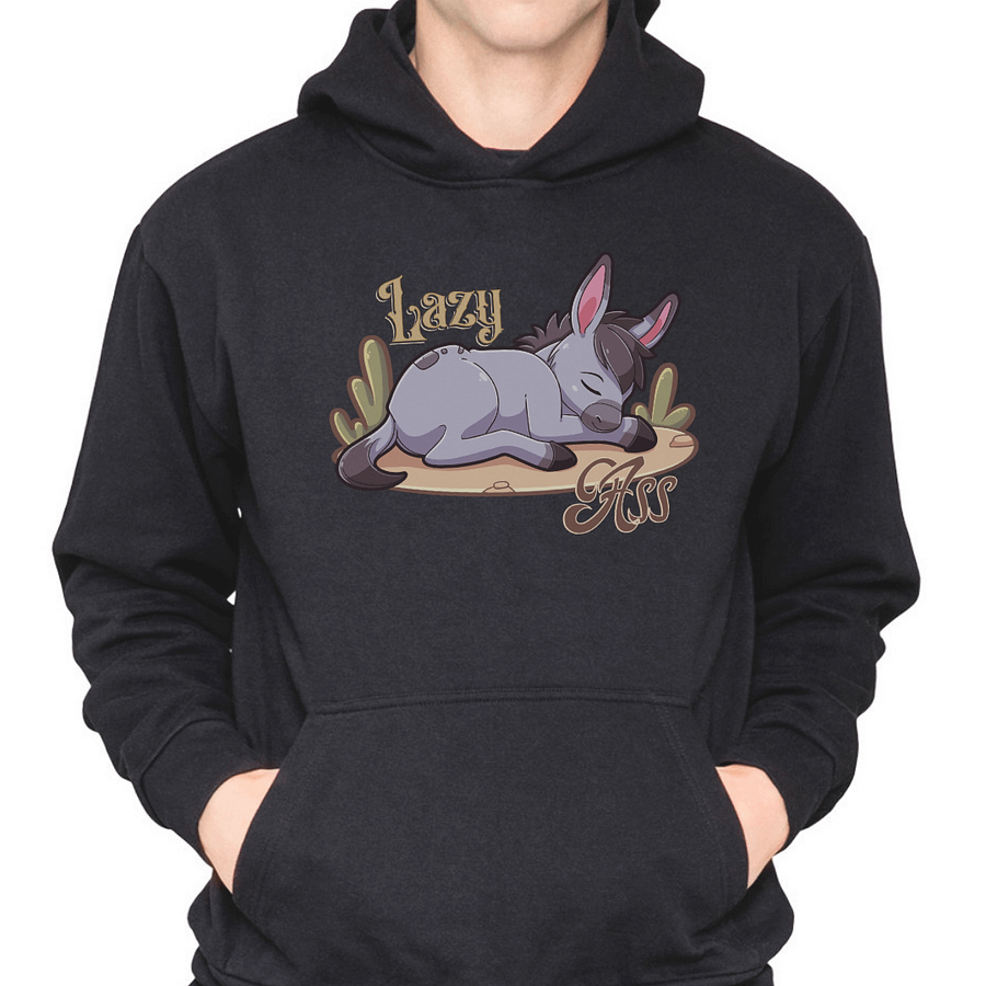 Lazy Ass Cute Sleeping Donkey Hoodie product image (1)