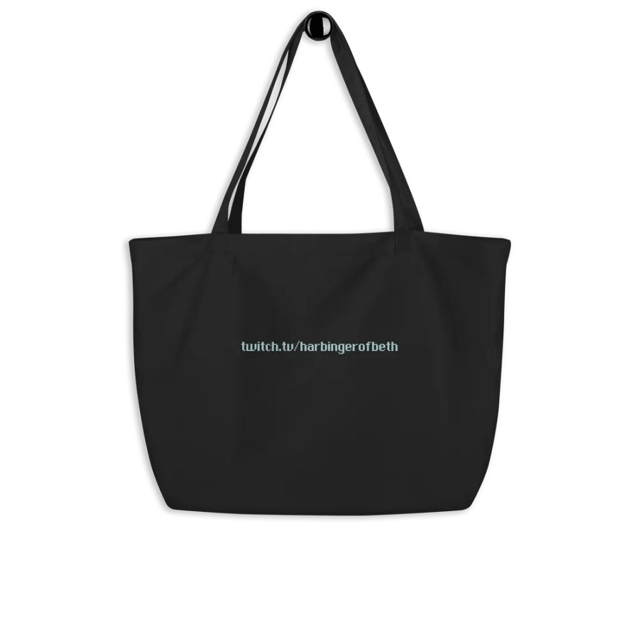 Large Mountain Harbingerofbeth Logo Tote designed by Cassafrassarole product image (8)