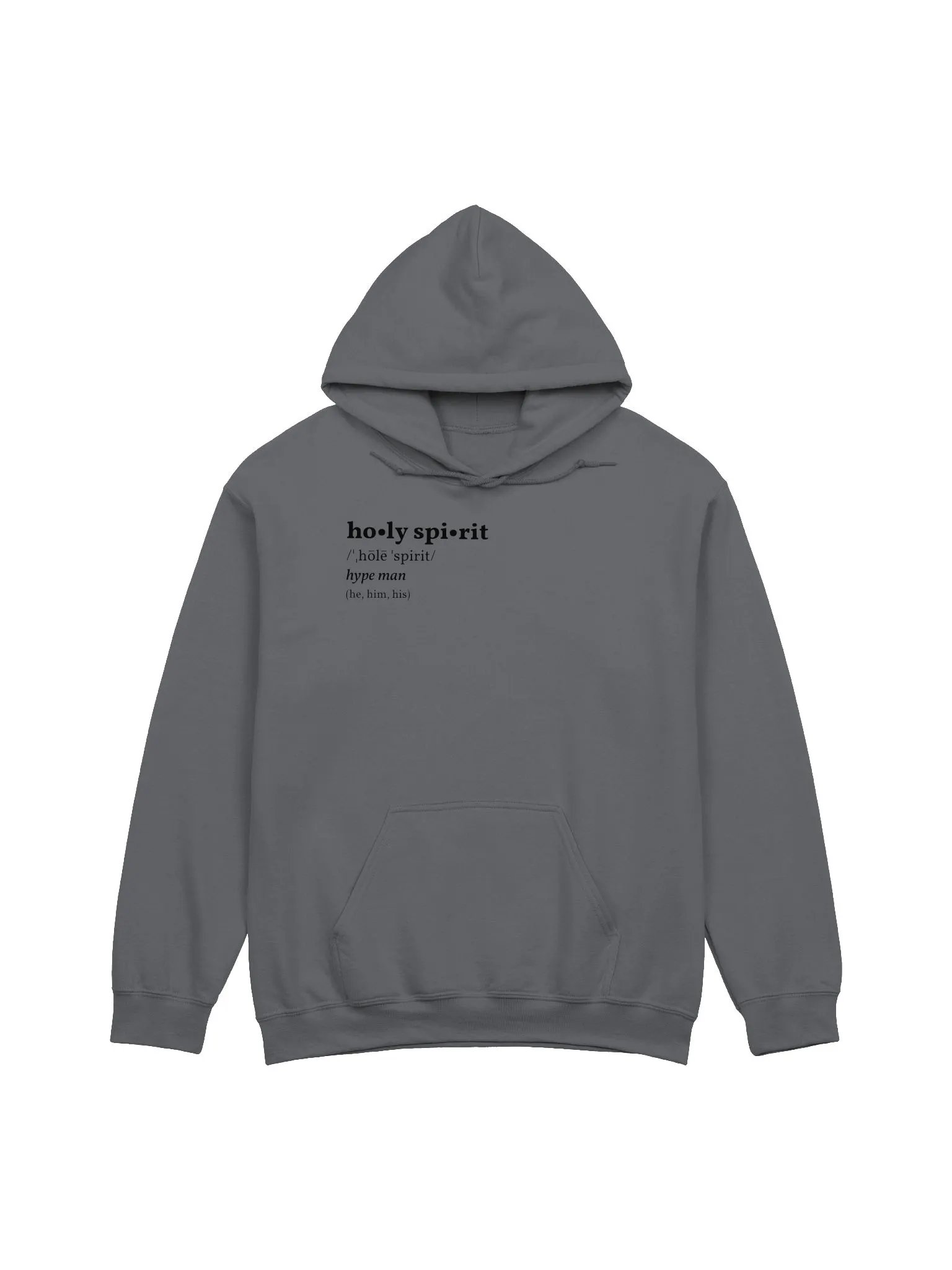 Holy Spirit (he,him,his) Gray Hoodie product image (1)