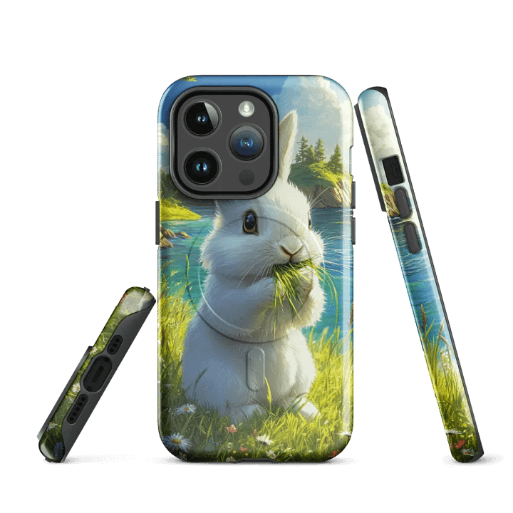 MagSafe® Tough Case for iPhone – Happy meadow bunny product image (3)