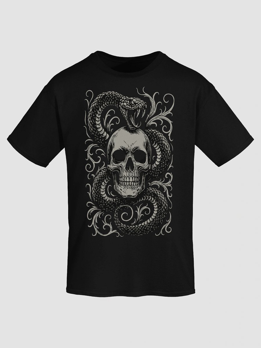 Venom and Bone Skull Snake T-Shirt – Gothic Streetwear Graphic Tee product image (7)