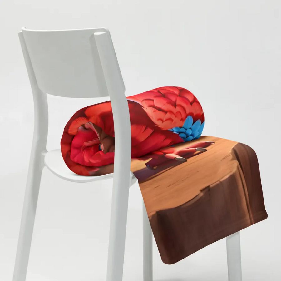 Endangered Species - Mexico - Scarlet Macaw Throw Blanket product image (9)