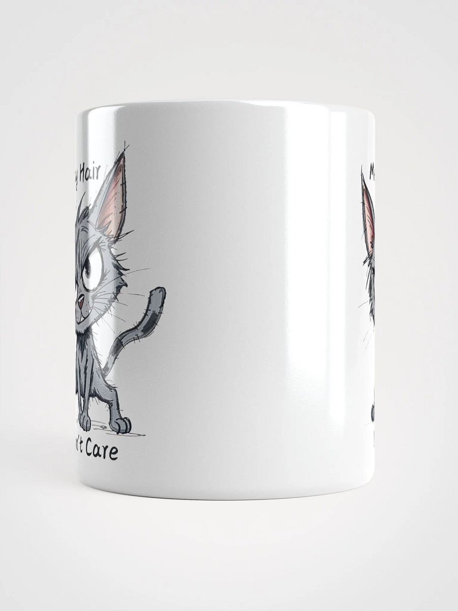 Messy Hair Don't Care Funny Cats Duo Mug product image (2)