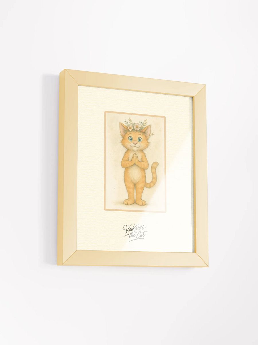 Vaikauri the Cat - Framed Artprint product image (4)