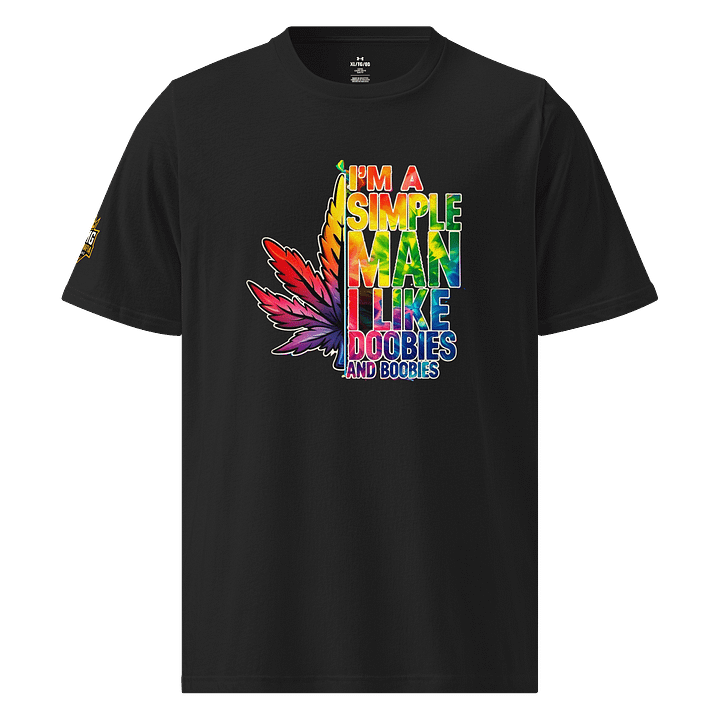 “Simple Man: I Like Doobies & Boobies” Under Armour Athletic T-Shirt product image (1)