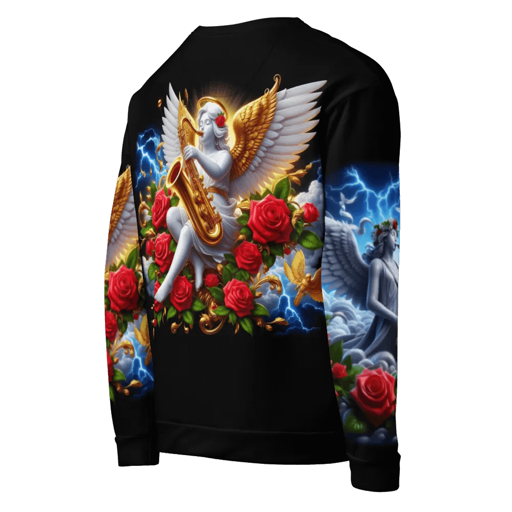 Angels making Music with a Saxophone - All-Over Unisex Sweatshirt #30 product image (8)